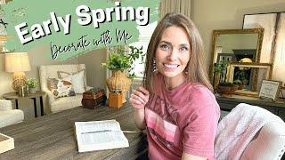 SIMPLE EARLY SPRING DECORATING IDEAS | SPRING DECORATE WITH ME | Spring Home Office Styling