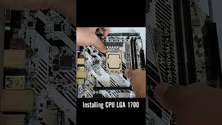 How to instal LGA 1700 CPU #twovideo #tutorial #pccase #pcgaming  #gaming #computerhardware