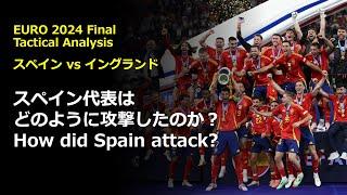 Tactical Analysis : Spain - England EURO 2024 Final | How did Spain attack? |