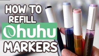 How to refill your Ohuhu markers - with Ohuhu marker ink refils