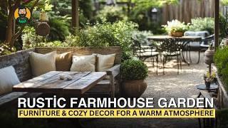 Rustic Farmhouse Garden: Delightful Furniture & Cozy Decor for a Warm Atmosphere