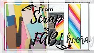 How To Make a FAB Card with Leftover Scraps | MFT Summer School Submission - Rainbows