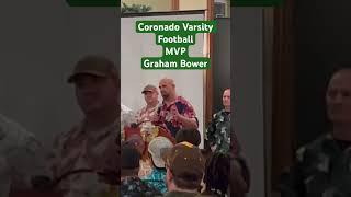 Coronado Islander Football MVP is Graham Bower #football #kusisports #preppigskinreport #maxpreps