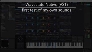 Korg Wavestate Native (VST version) - testing my own sounds