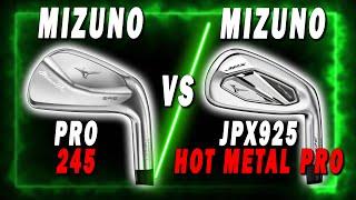 Mizuno JPX925 Hot Metal PRO vs Mizuno PRO 245