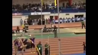 Incredible slow motion video of 17 year old pole vaulting superstar Mondo Duplantis clearing prep re