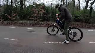 Ride with DIY build ebikes with bafang bbshd. Giant Trance and Cube Stereo.