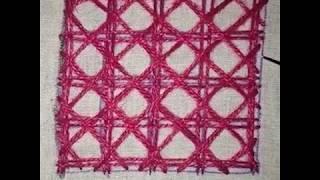 HAND EMBROIDERY NET STITCH PATTERN BY EASY LEARNING BY ATIB