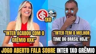 RENATA NÃO PERDOOU KKK! Veja O QUE DISSERAM no JOGO ABERTO sobre INTER 1x0 Grêmio