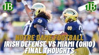 Upon Further Review - Defensive Takeaways vs  Miami Ohio