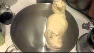 Kneading dough in Kitchen Aid mixer and windowpane test