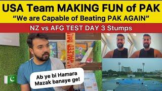 USA Player said we are capable of beating Pak again!!  Itni Badnami hamari why | NZ vs AFG