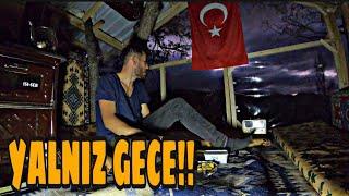 Ağaç evde yalnız bir gece geçirmek -Kahvaltıya soba ekmeği (SICAKLIK KAÇ DERECE OLUYOR )