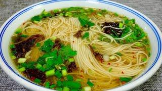 Clear noodle soup is so simple! The chef shares the detailed recipe, and masters the secret of clear