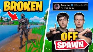 Clix vs. Peterbot Off Spawn | This New NPC Is INSANE