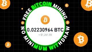 No minimum withdrawal  Free BITCOIN MINING SITE~ No deposit  #binancesmartchain #bitcoin