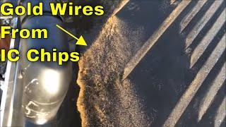 How To Scrap Incinerated IC Chips For Gold Wires With A Shaker Table, Recycling Electronics MBMM