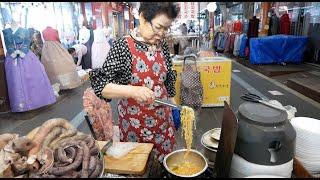 전통시장 35년! 순대 할머니 라면 / Grandma Ramen / korean street food