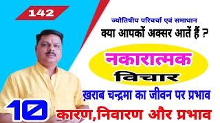 ख़राब चन्द्रमा का प्रभाव/कमज़ोर चंद्रमा के लक्षण और ठीक करने के उपाय/कैसे पायें चंद्रमा के शुभ फल