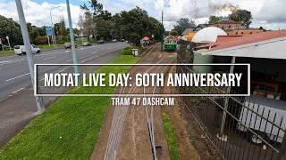 MOTAT Live Day 60th anniversary 2024 tram 47 dashcam