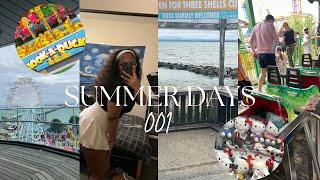 SUMMER DIARIES 1 °。 | new hair + mini haul + theme park + solo movie date