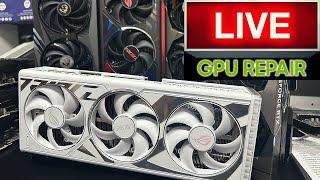 [LIVE No.8]  Let's try to repair some RTX4090s graphics cards & more