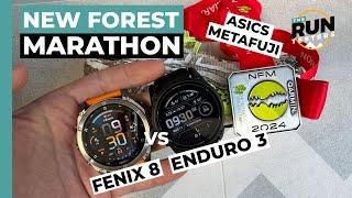 New Forest Marathon Race Test: Garmin Enduro 3 vs Fenix 8 and ASICS METAFUJI Trail