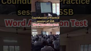 Conducted a practice session of ssb word association test#ssbtraining#nda#viral