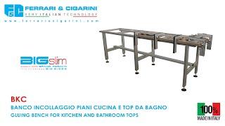 BIGslim - BKC Banco incollaggio per grandi lastre - Gluing bench for large-size slabs