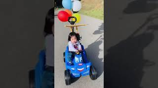 Driving in my car  | 1st Birthday photoshoot