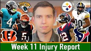 Week 11 Injury & Weather Updates + Final Rankings | 2024 Fantasy Football