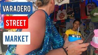 VARADERO STREET MARKET -  THE HUNT FOR A RIDICULOUSLY BIG BEER - LUNCH AT LA VICARIA - #CUBA