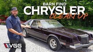 Barn Find Chrysler Clean up - First Wash And Buff In 22 YEARS!