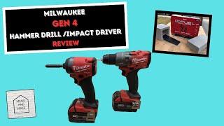 Milwaukee Gen 4 Hammer Drill (2904-20) & Impact Driver (2953-20) Review