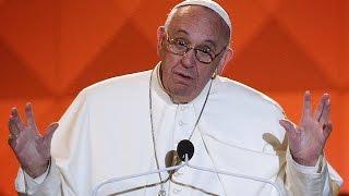 Pope charms the crowd with mother-in-law joke