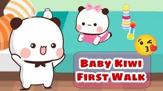 Baby Kiwi First walk️| Peach Goma romance ruined  | Bubu dudu cats | KittensIsland