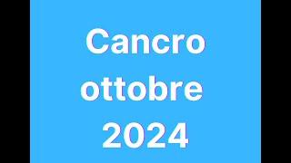 Cancro ottobre 2024