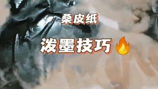 桑皮纸上泼墨的一些技巧探讨