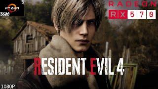 Resident Evil 4 remake Chainsaw Demo on RX 570 | Ryzen 5 3600 | 16 GB Ram - 1080P