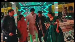 Ram Charan dancing with naga babu and niharika konidela and Chaitanya #ramcharan #niharika #nagababu