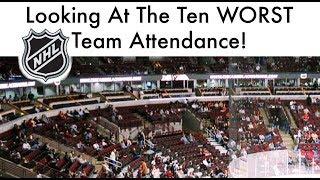 Looking At The 10 WORST NHL Team Attendance!