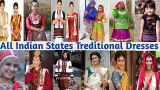 Traditional dresses of Indian states | Indian 29 states treditional dressing style | Indian costume