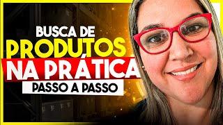 Busca de produtos na prática Passo a Passo - Amazon EUA 2024