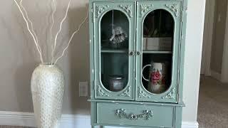 Brighten Up Your Home with a Mint Green Cabinet#home #homedecor #cabinet