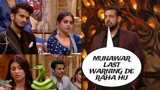 Salman Khan ने दिया Warning Last Munawar को: Munawar par vaar Mannara ke liye Weekend ka vaar