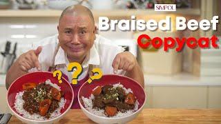 Fastfood Braised beef! Who made it better? Me vs popular chain | Chef Tatung