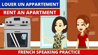 Dialogue pour Louer un Appartement - French conversation practice - French Cartoon to learn french