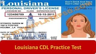 Louisiana CDL Practice Test
