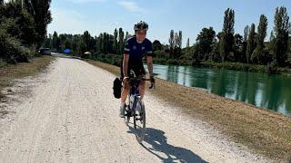 CYCLING ITALY TO UK Day 1 - 221 MILES, PINARELLO TREVISO TO MILAN | 2000km in 8 DAYS