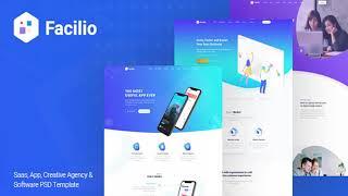 Facilio - Saas, App, Creative Agency and Software PSD Template | Themeforest Website Templates and